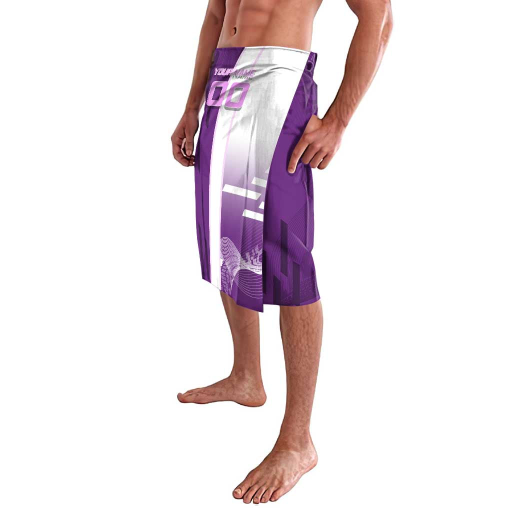 Personalized Shinobu Kocho Badminton Lavalava with Jump Smash Pose - The Mazicc