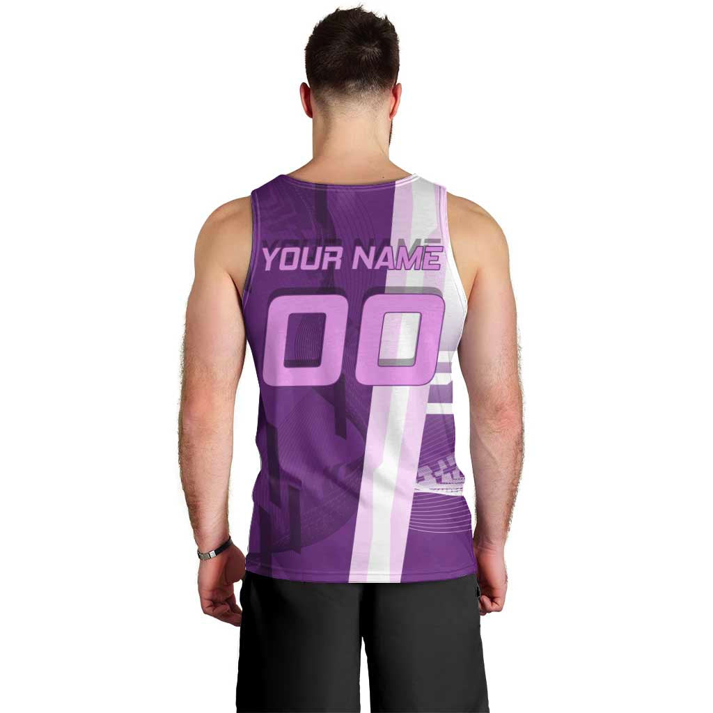 Personalized Shinobu Kocho Badminton Men Tank Top with Jump Smash Pose - The Mazicc