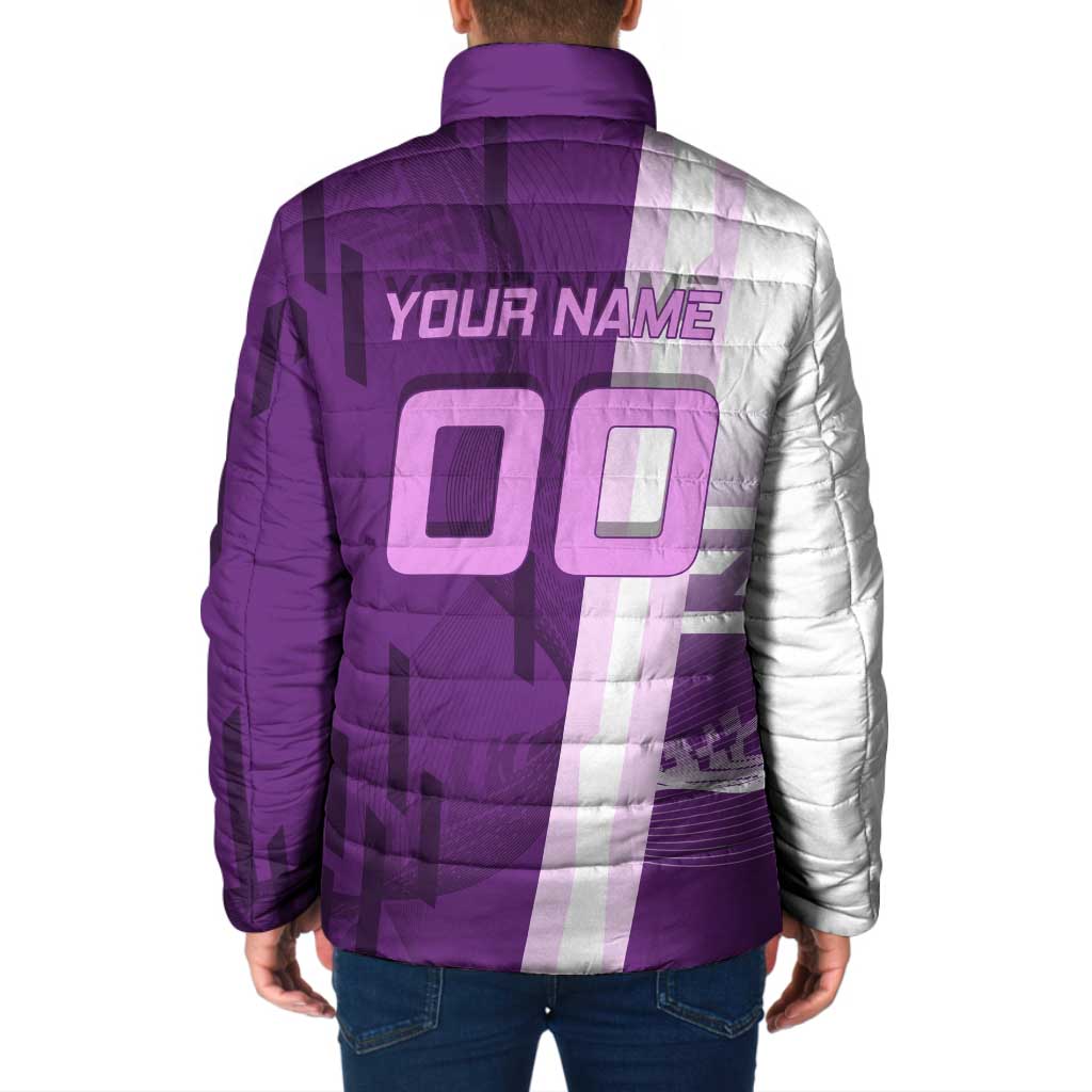 Personalized Shinobu Kocho Badminton Padded Jacket with Jump Smash Pose - The Mazicc