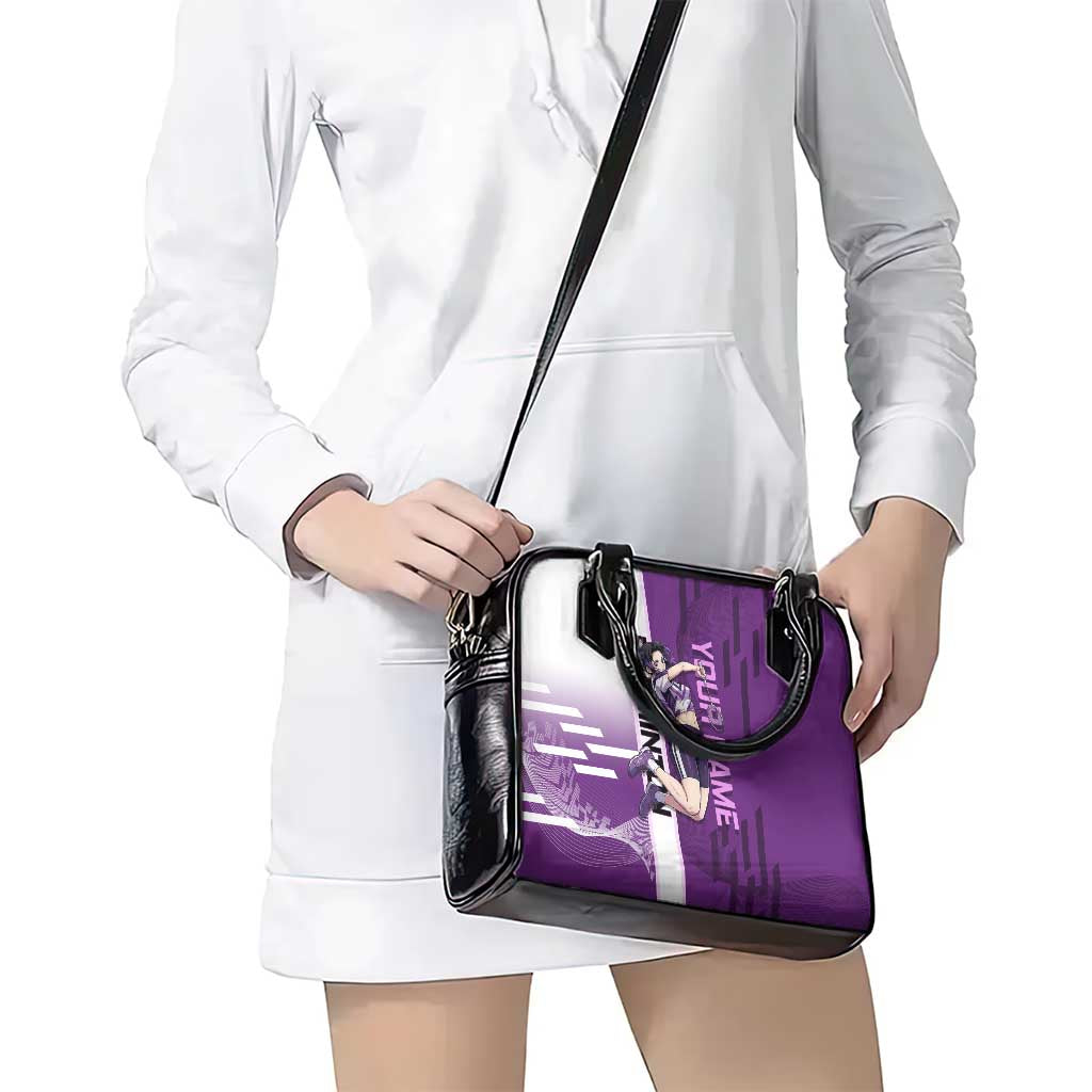 Personalized Shinobu Kocho Badminton Shoulder Handbag with Jump Smash Pose - The Mazicc