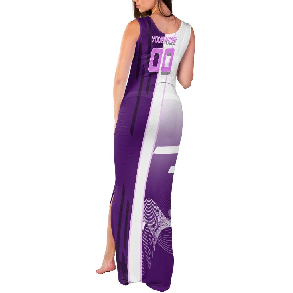 Personalized Shinobu Kocho Badminton Tank Maxi Dress with Jump Smash Pose - The Mazicc
