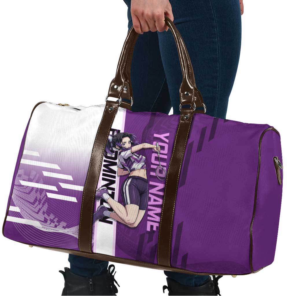 Personalized Shinobu Kocho Badminton Travel Bag with Jump Smash Pose - The Mazicc