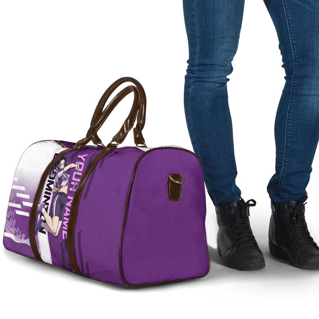 Personalized Shinobu Kocho Badminton Travel Bag with Jump Smash Pose - The Mazicc
