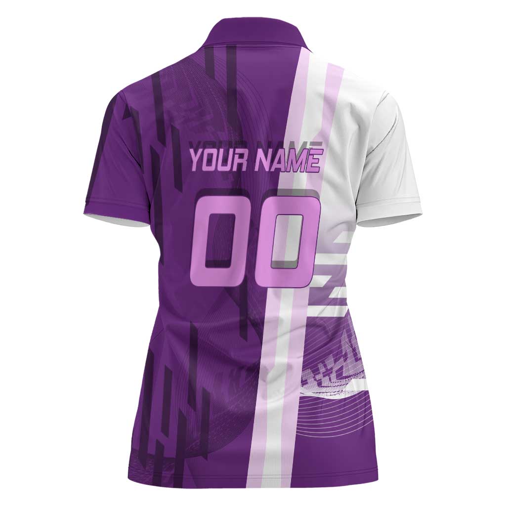 Personalized Shinobu Kocho Badminton Women Polo Shirt with Jump Smash Pose - The Mazicc