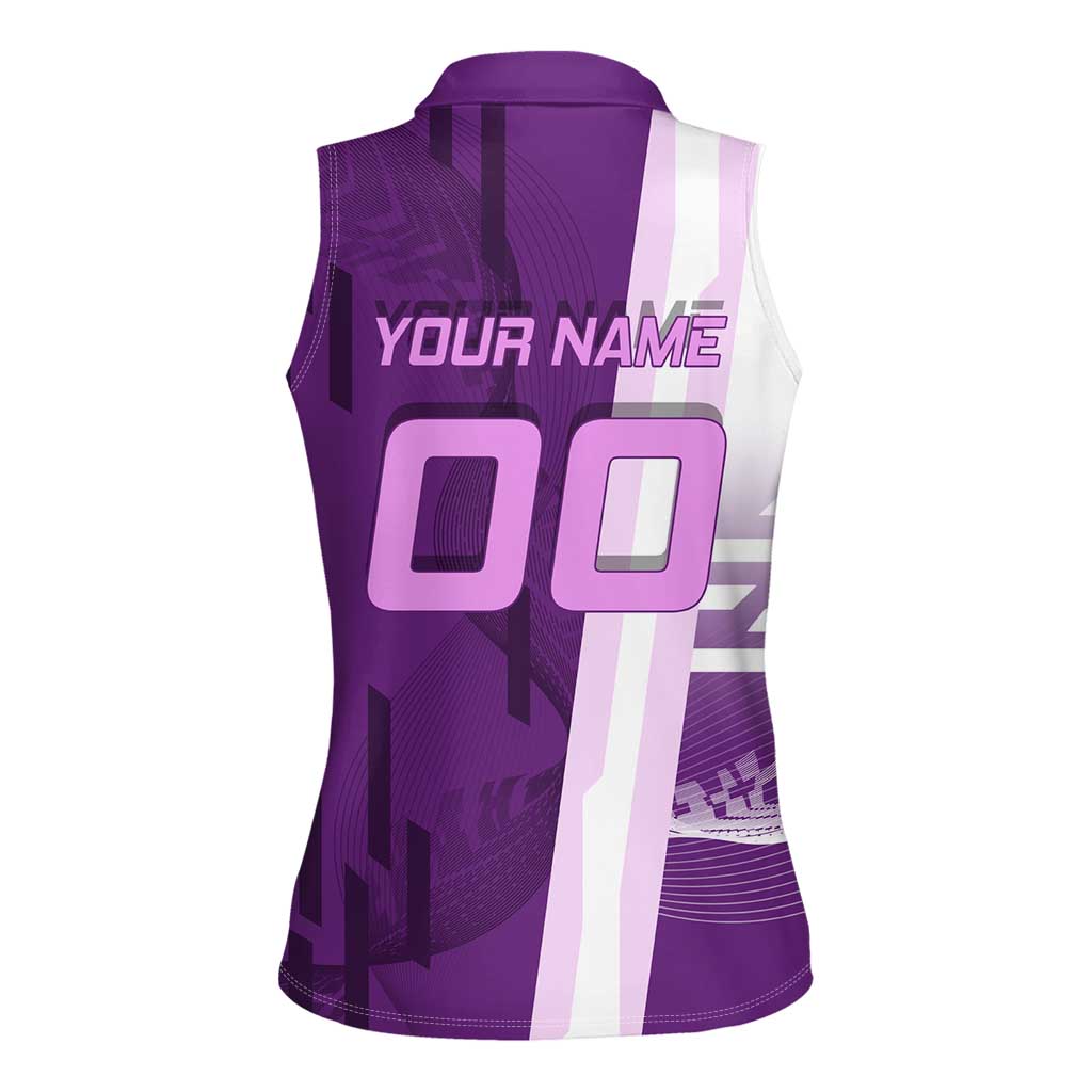 Personalized Shinobu Kocho Badminton Women Sleeveless Polo Shirt with Jump Smash Pose - The Mazicc