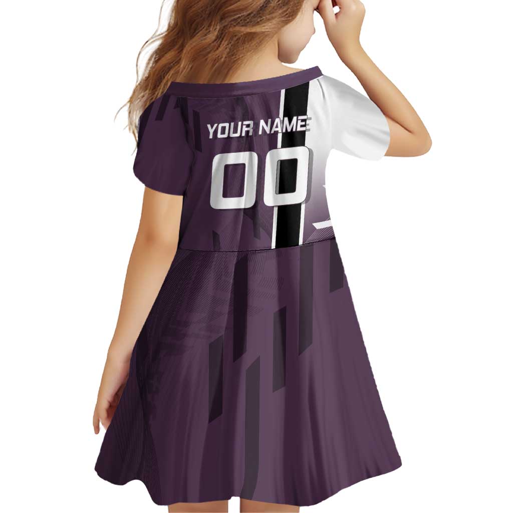 Personalized Shinazugawa Genya Demon Slayer Badminton Family Matching Summer Maxi Dress and Hawaiian Shirt with Racket Action Pose and Purple Black Graphic Design