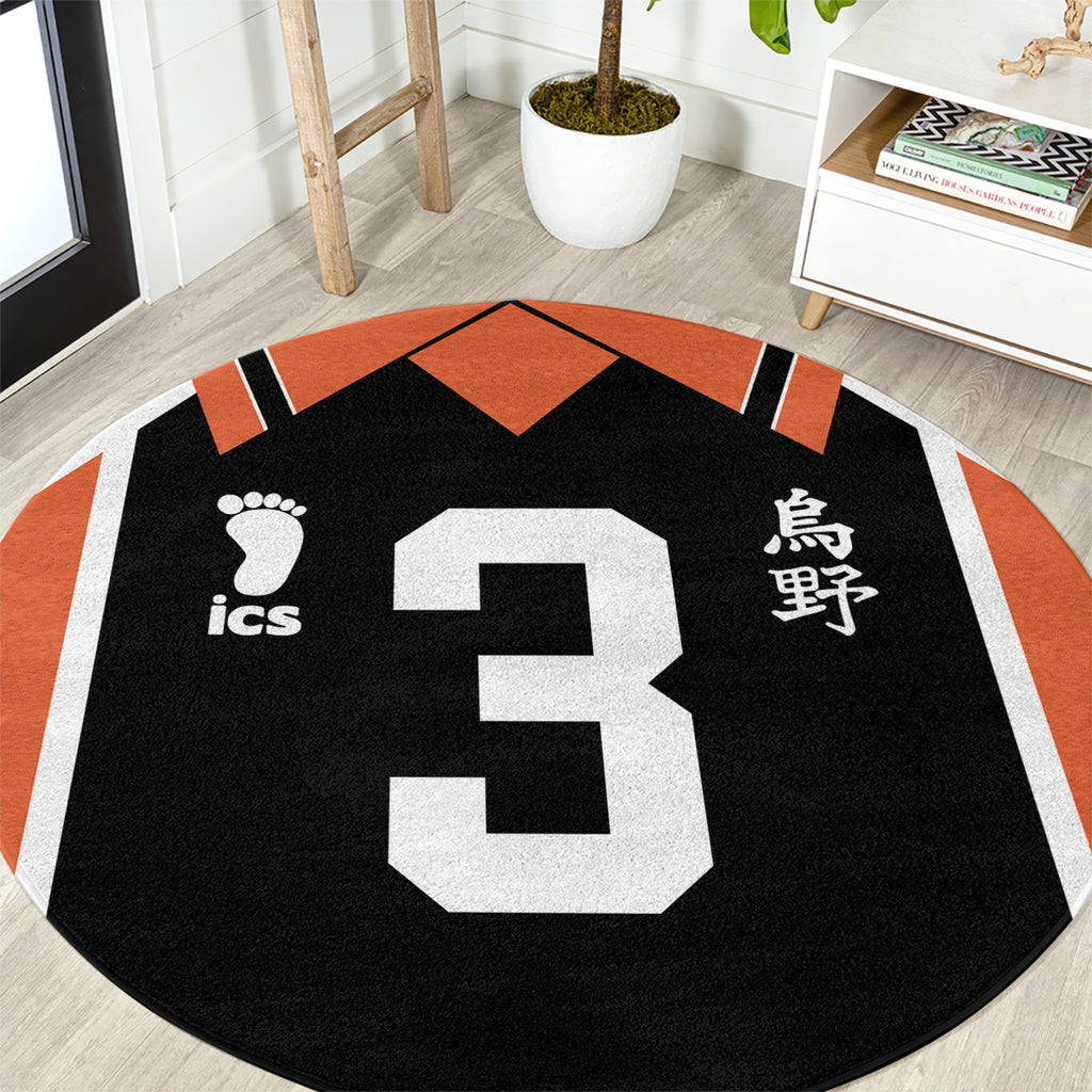 Karasuno Asahi Azumane Round Carpet