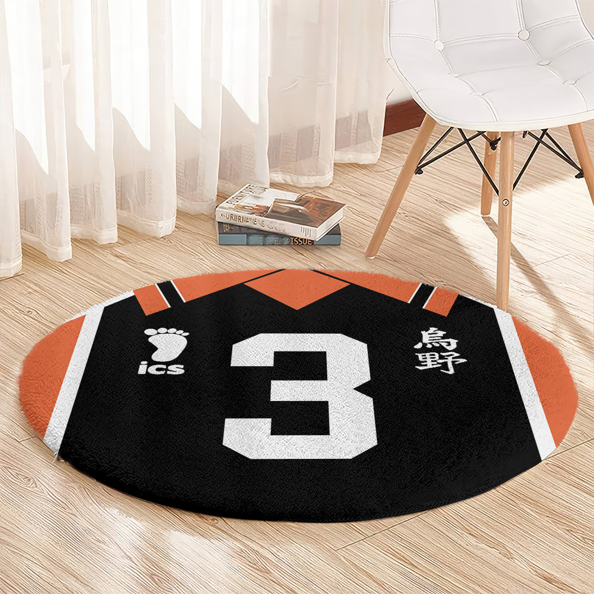 Karasuno Asahi Azumane Round Carpet