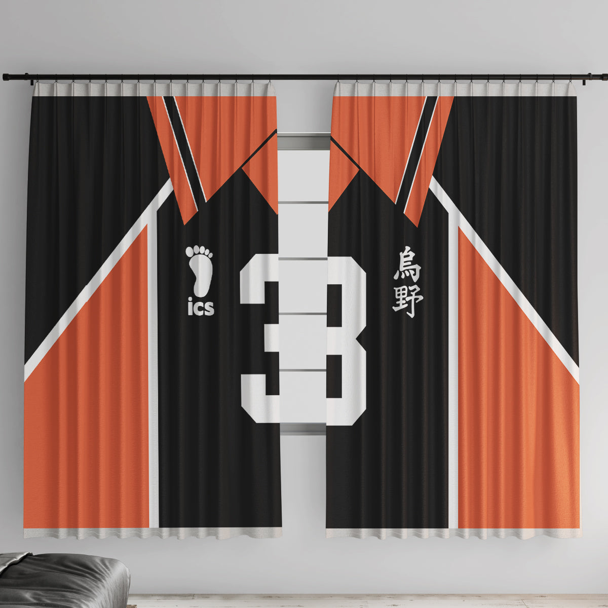Karasuno Asahi Azumane Window Curtain