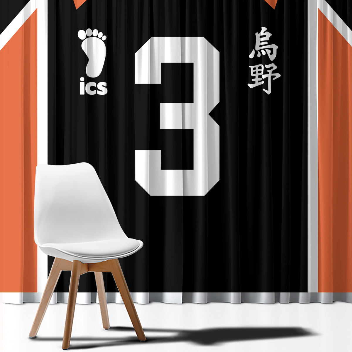 Karasuno Asahi Azumane Window Curtain