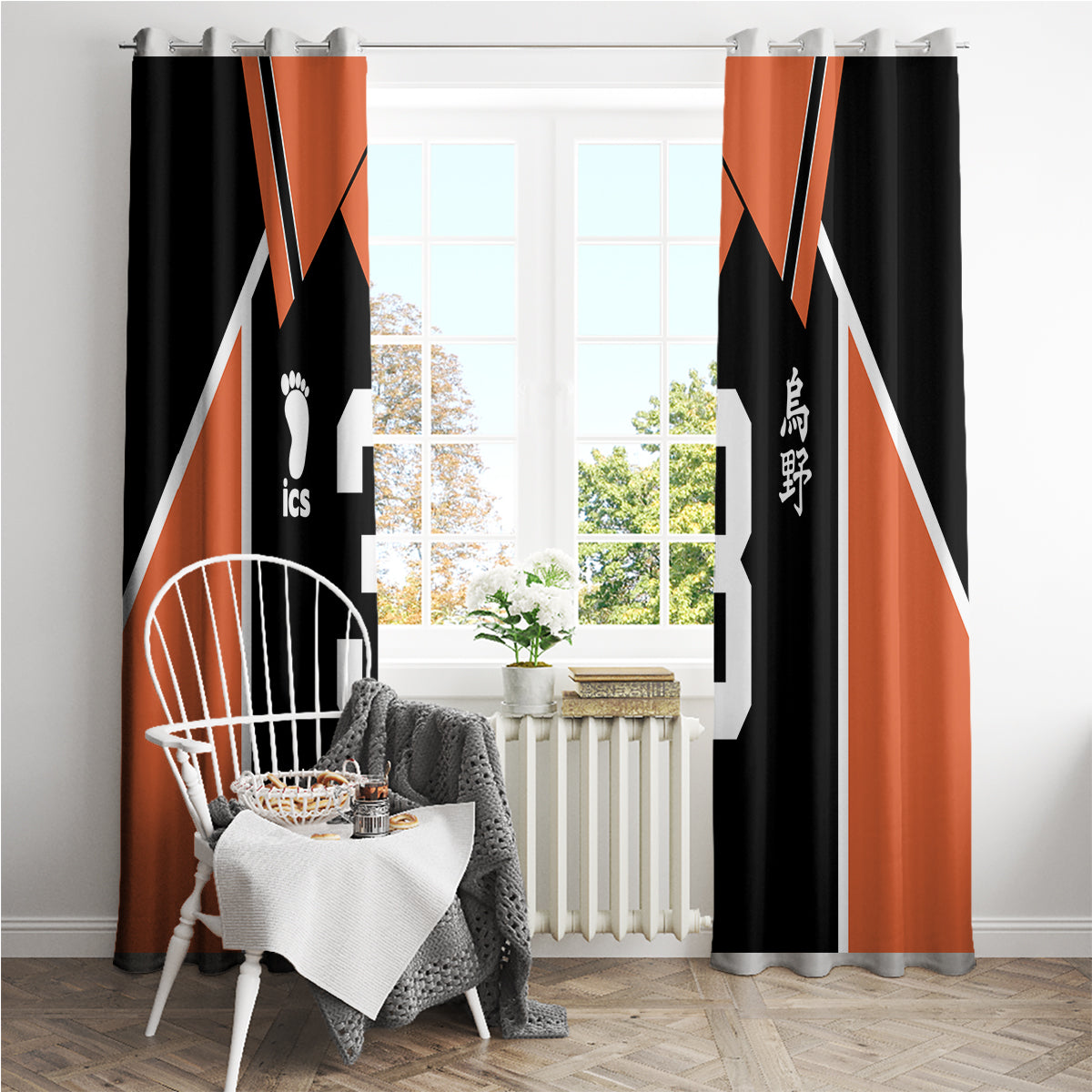 Karasuno Asahi Azumane Window Curtain
