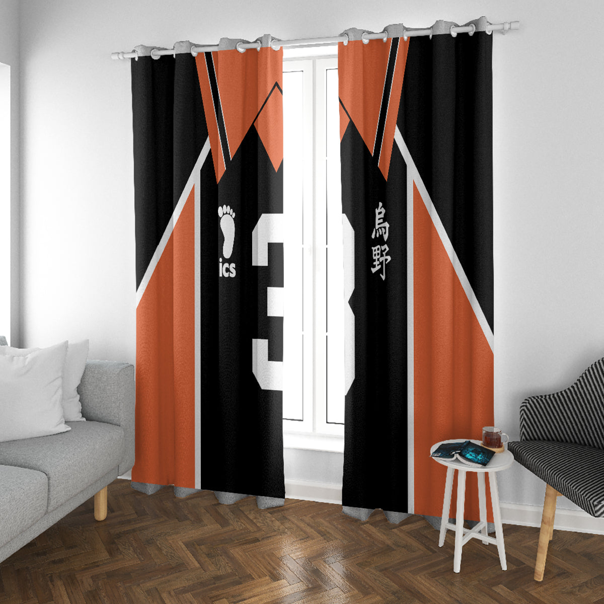 Karasuno Asahi Azumane Window Curtain