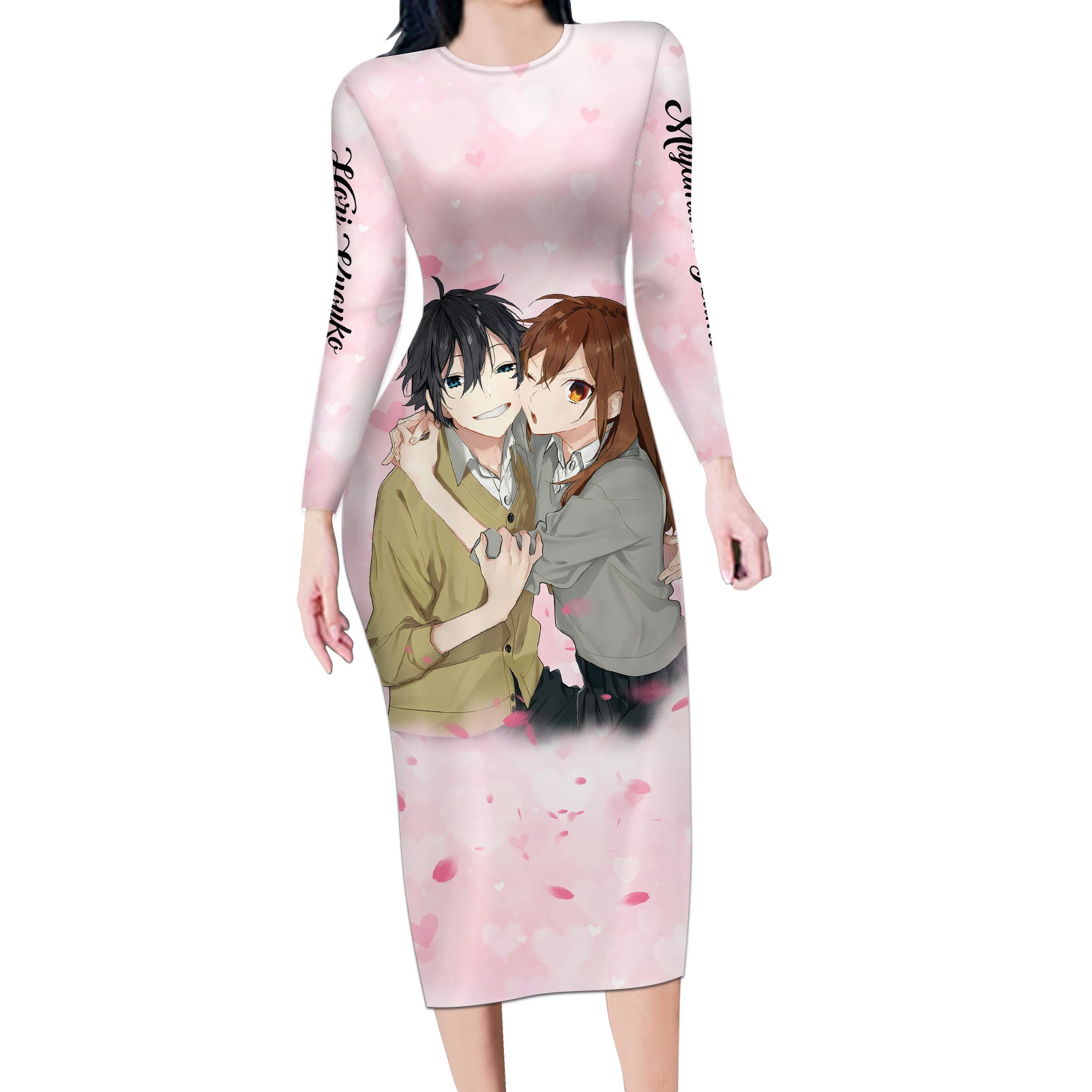 Horimiya Hori San To Miyamura Kun Anime Long Sleeve Bodycon Dress