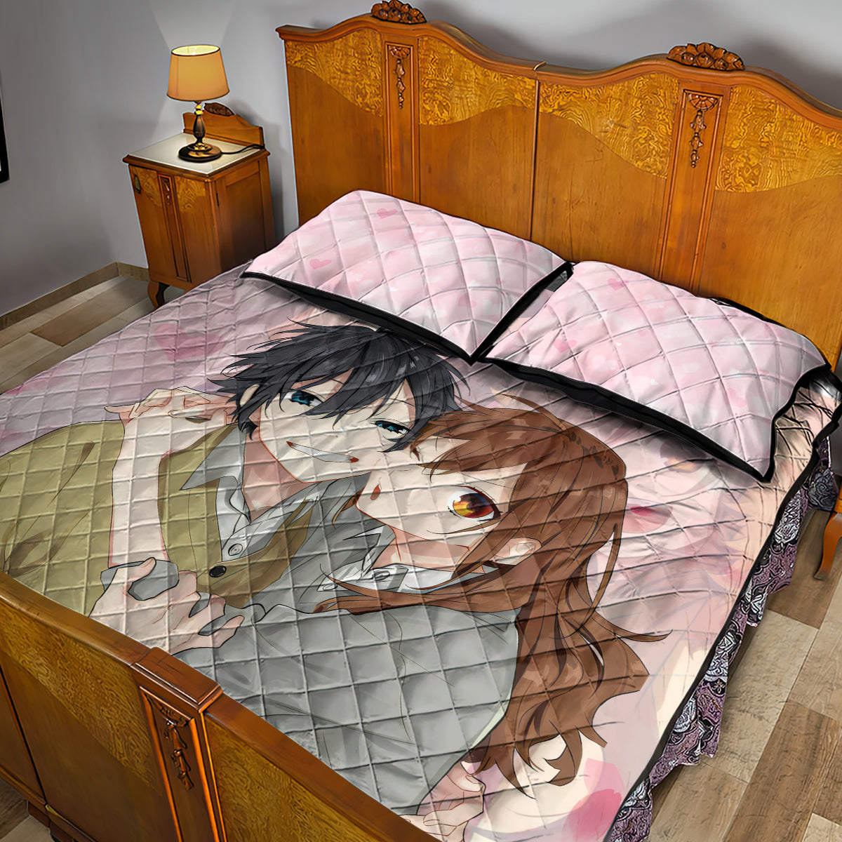 Horimiya Hori San To Miyamura Kun Anime Quilt Bed Set