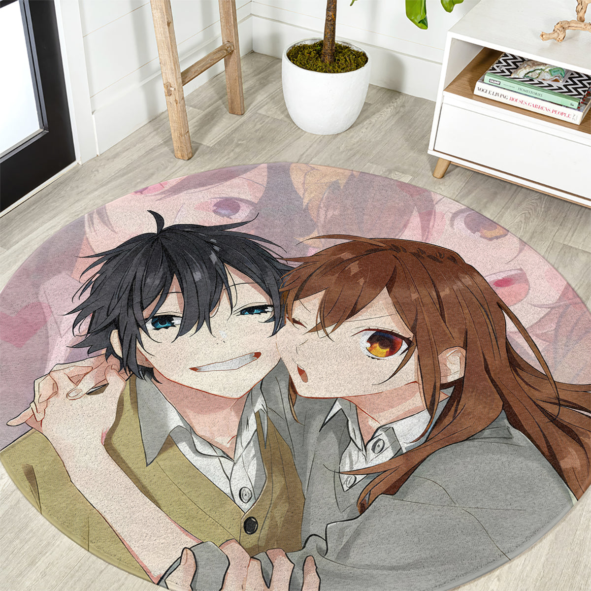 Horimiya Hori San To Miyamura Kun Anime Round Carpet