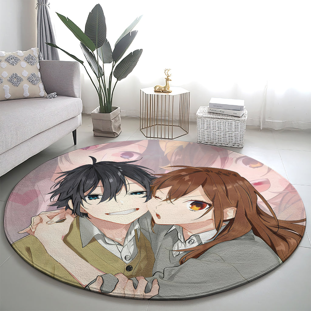 Horimiya Hori San To Miyamura Kun Anime Round Carpet