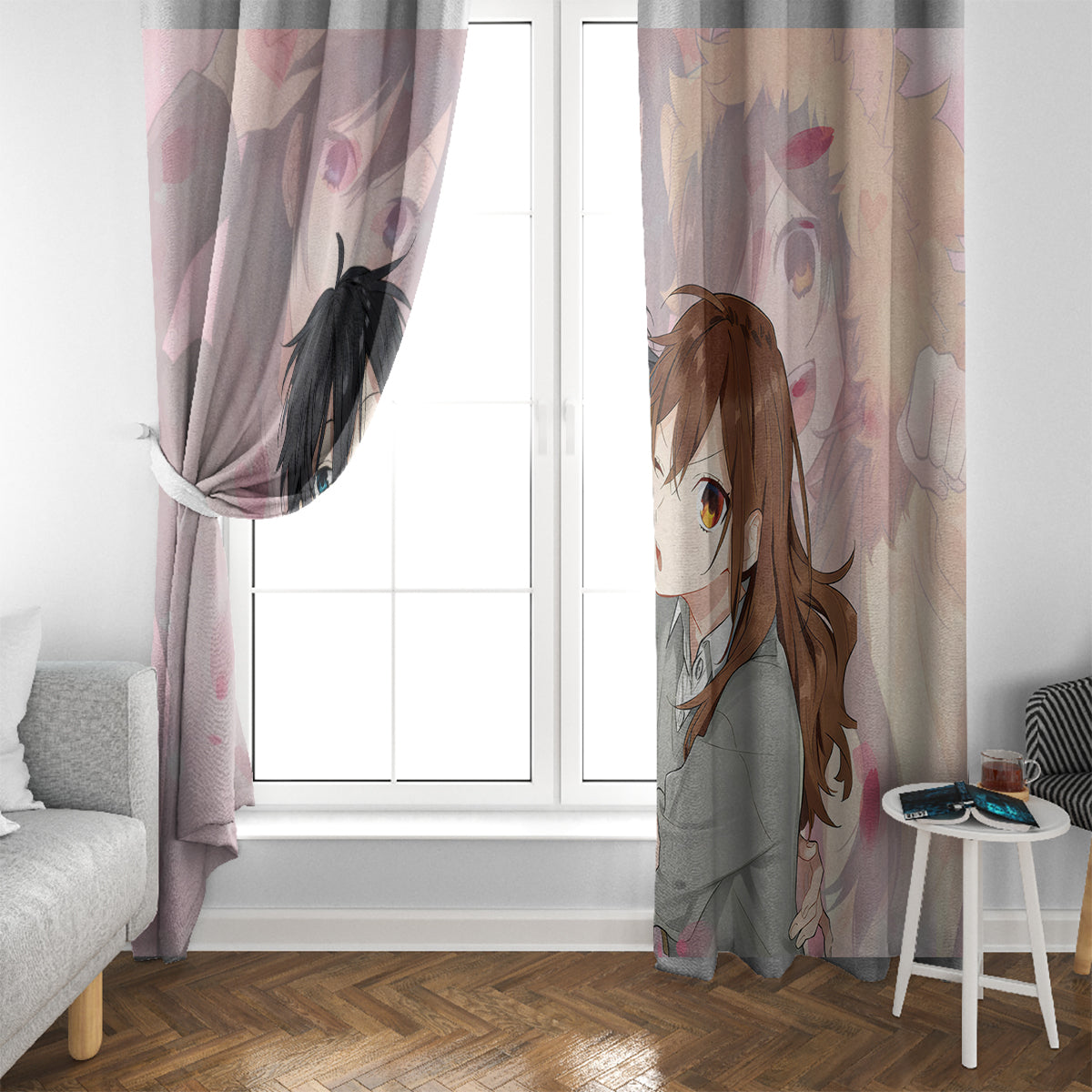 Horimiya Hori San To Miyamura Kun Anime Window Curtain