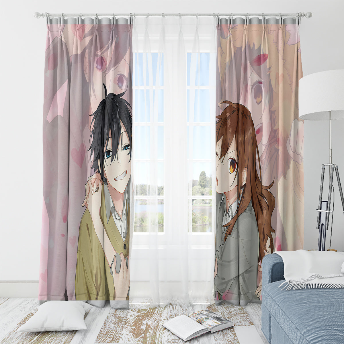 Horimiya Hori San To Miyamura Kun Anime Window Curtain