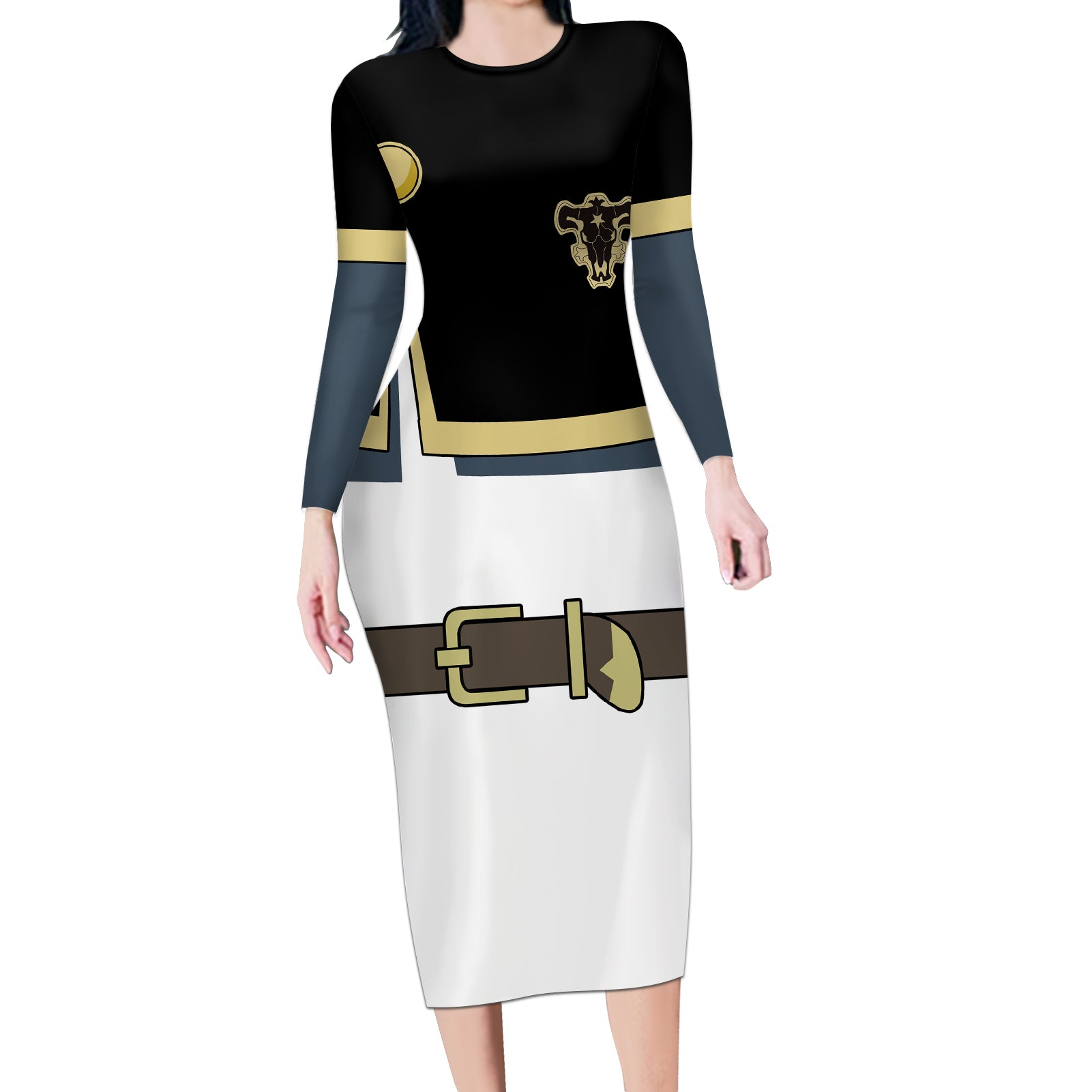 Black Bull Asta Long Sleeve Bodycon Dress