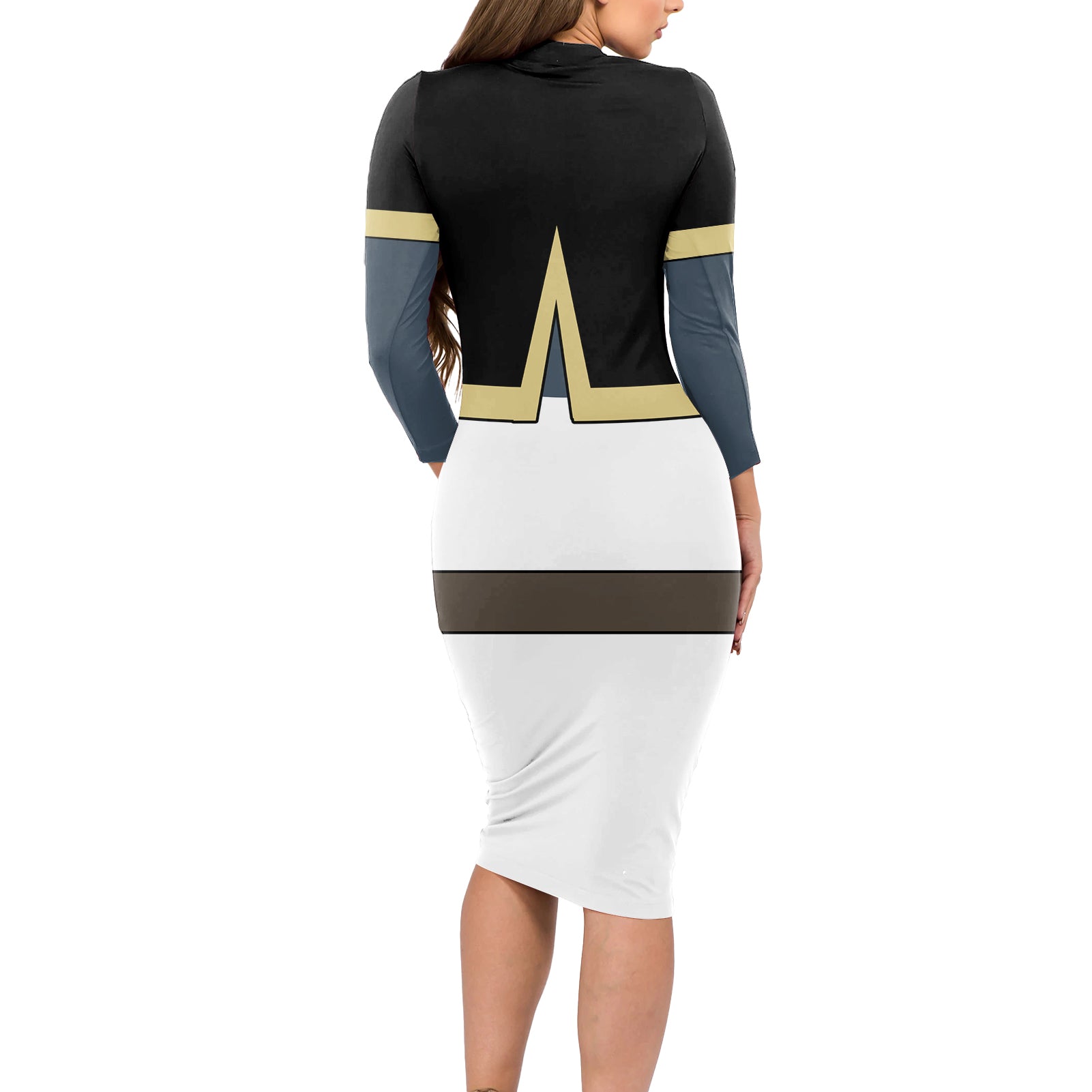 Black Bull Asta Long Sleeve Bodycon Dress