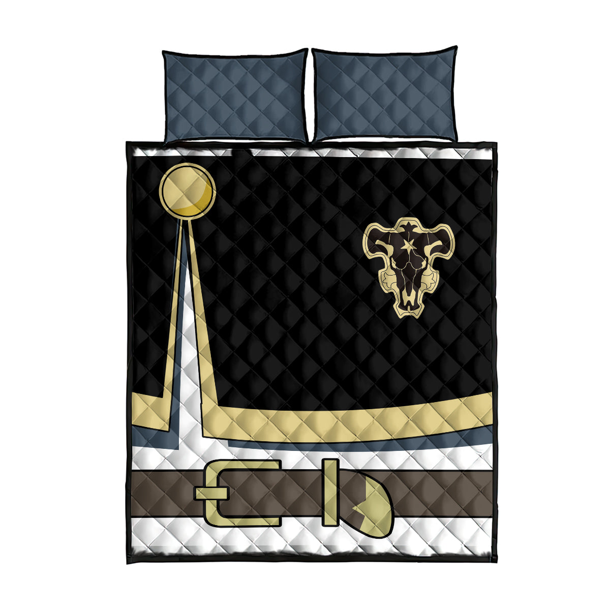 Black Bull Asta Quilt Bed Set