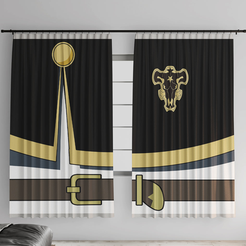 Black Bull Asta Window Curtain