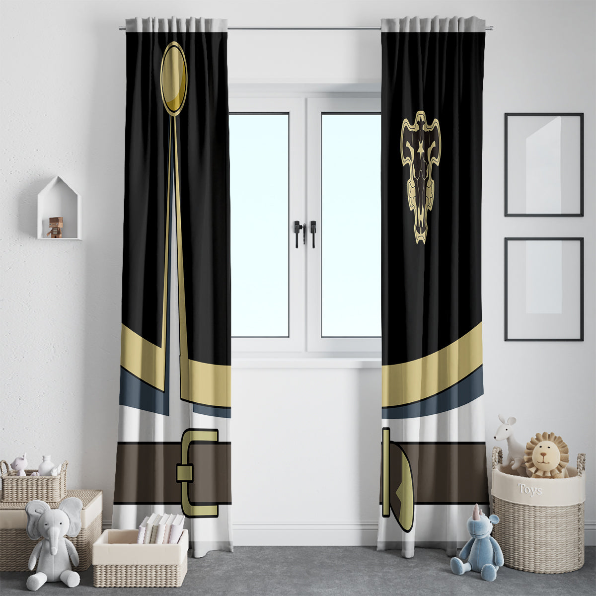 Black Bull Asta Window Curtain
