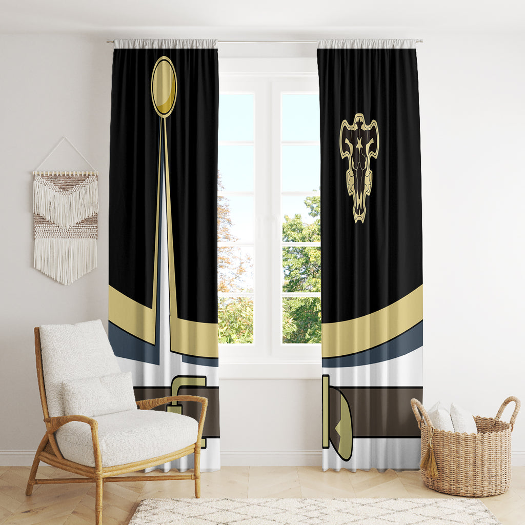 Black Bull Asta Window Curtain