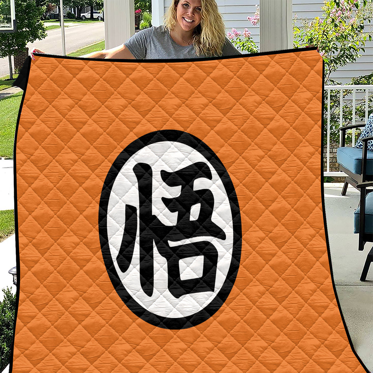 Goku Kanji Symbol Dragon Ball Anime Quilt