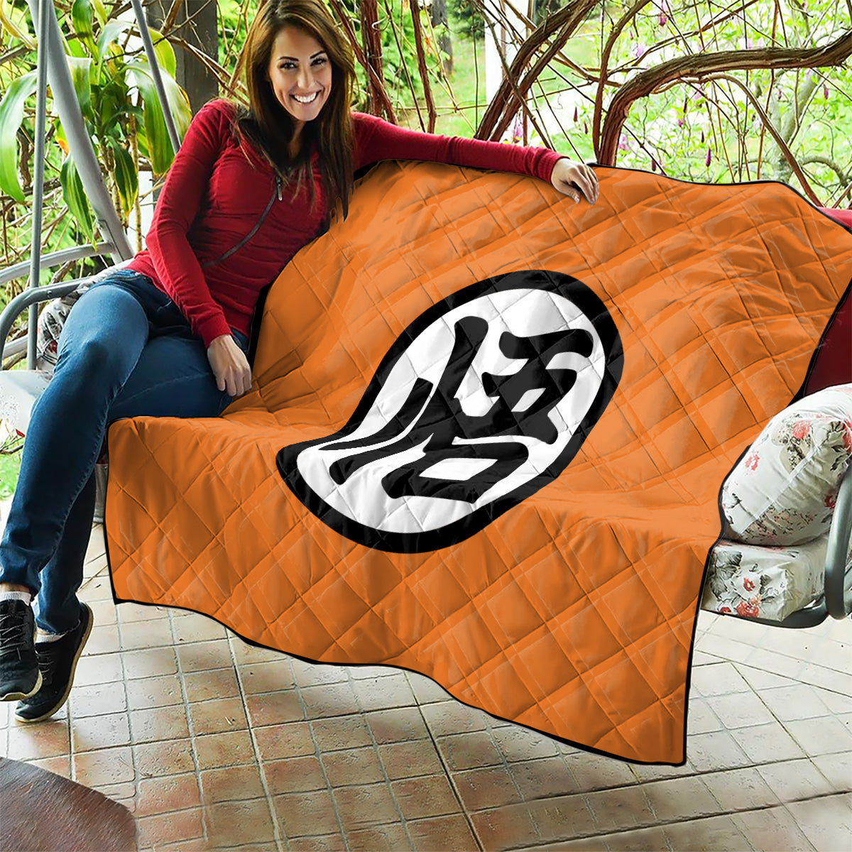 Goku Kanji Symbol Dragon Ball Anime Quilt