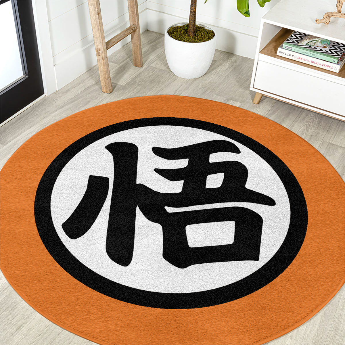 Goku Kanji Symbol Dragon Ball Anime Round Carpet