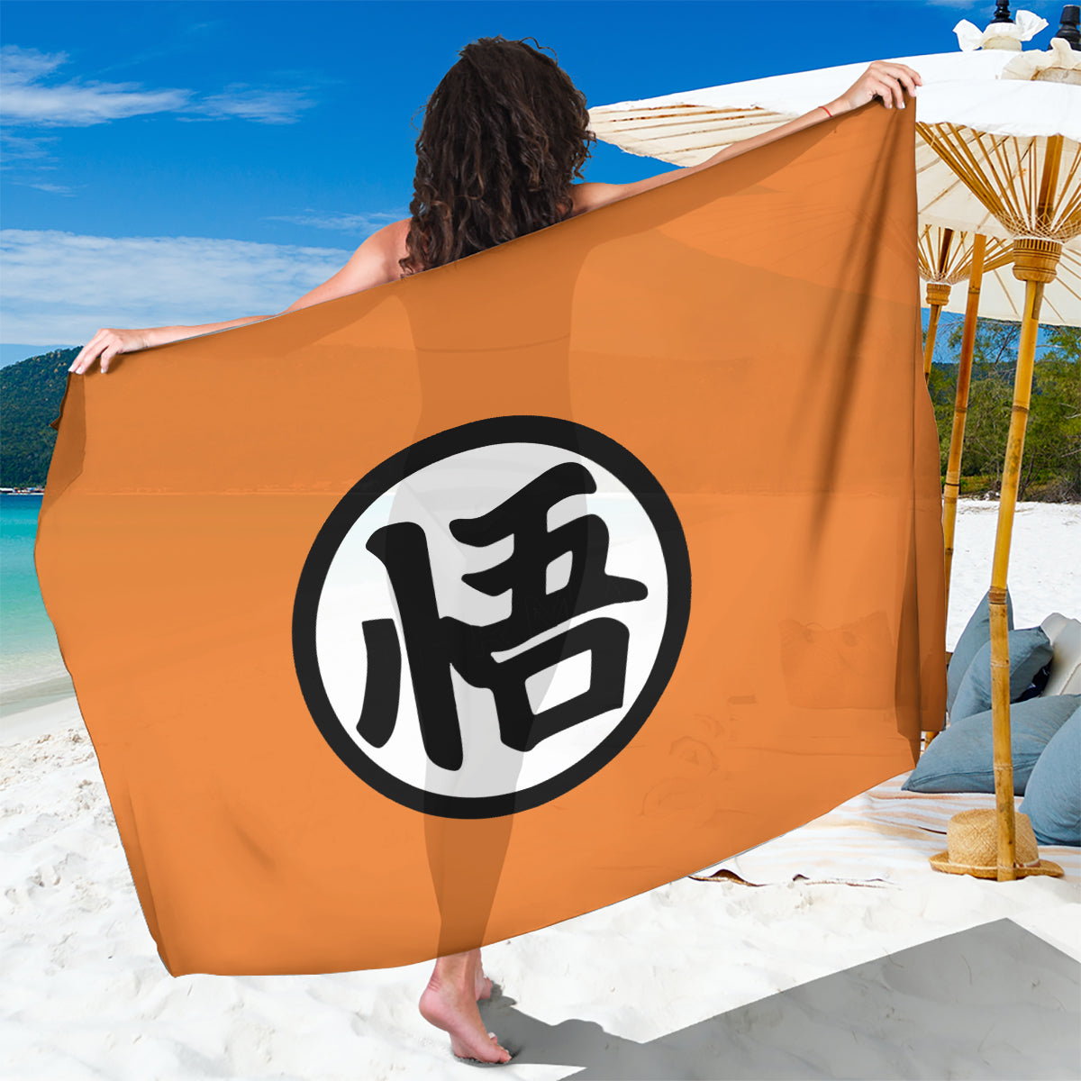 Goku Kanji Symbol Dragon Ball Anime Sarong