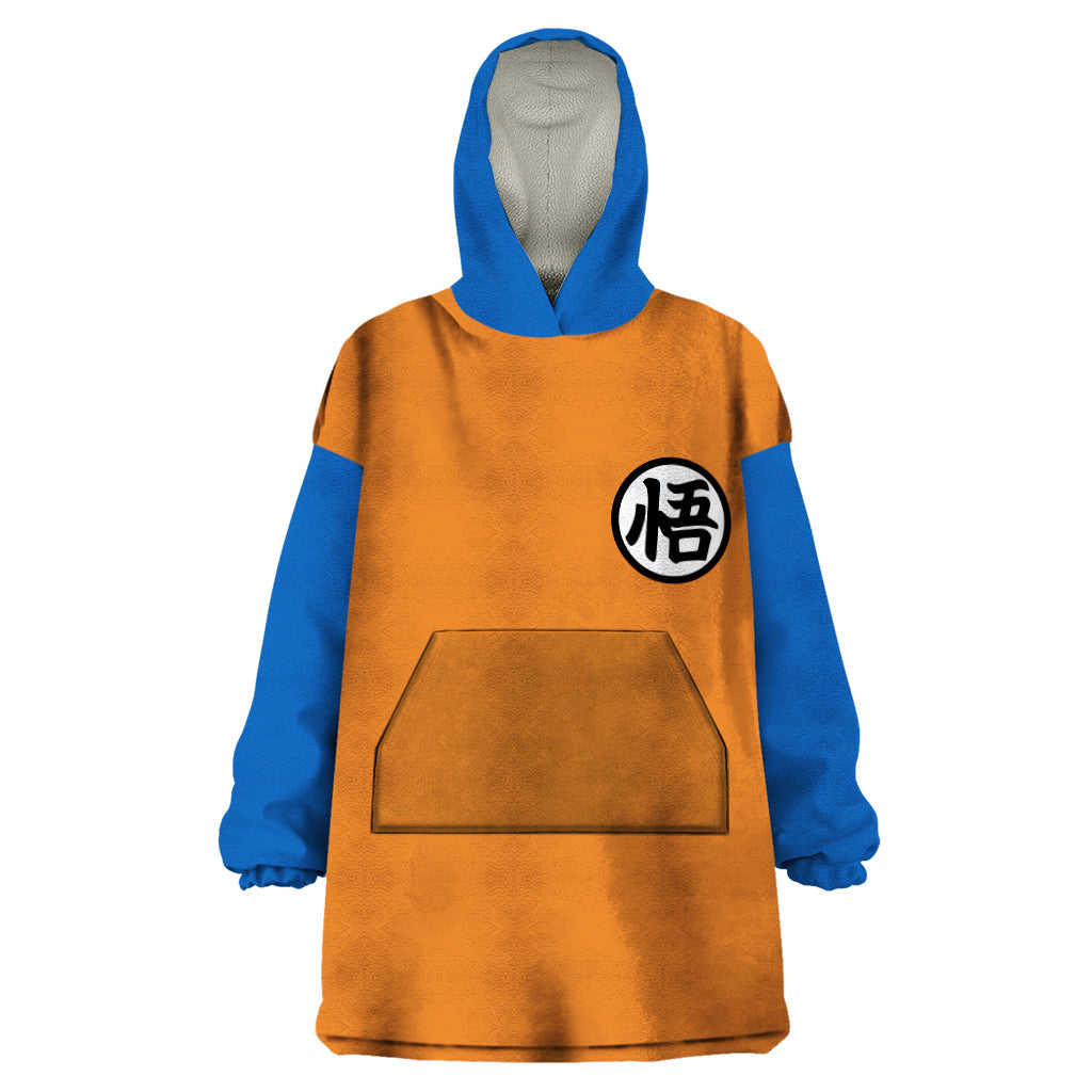 Goku Kanji Symbol Dragon Ball Anime Wearable Blanket Hoodie