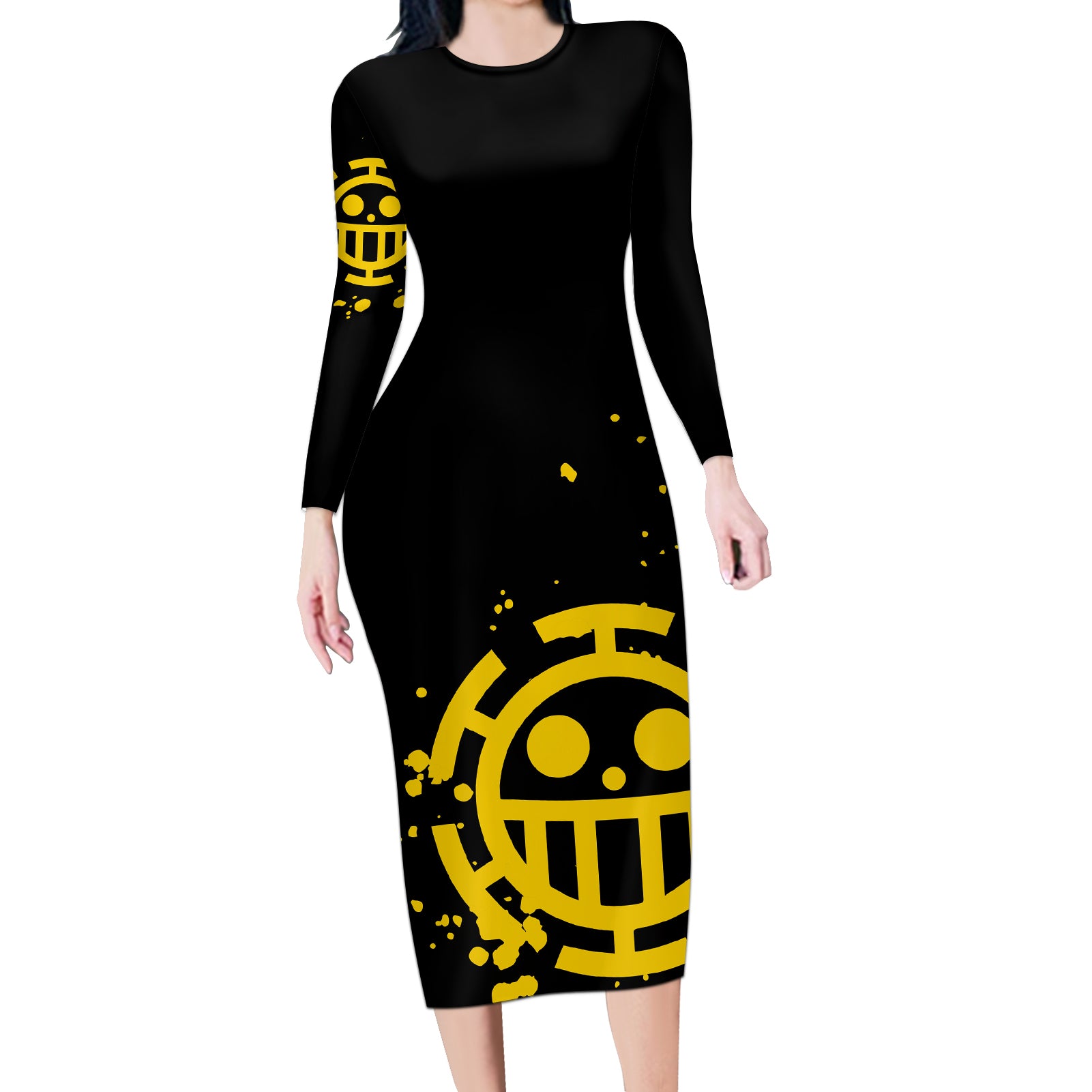 Trafalgar D Law Long Sleeve Bodycon Dress