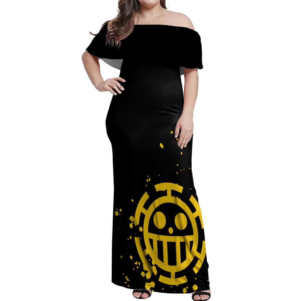Trafalgar D Law Off Shoulder Maxi Dress