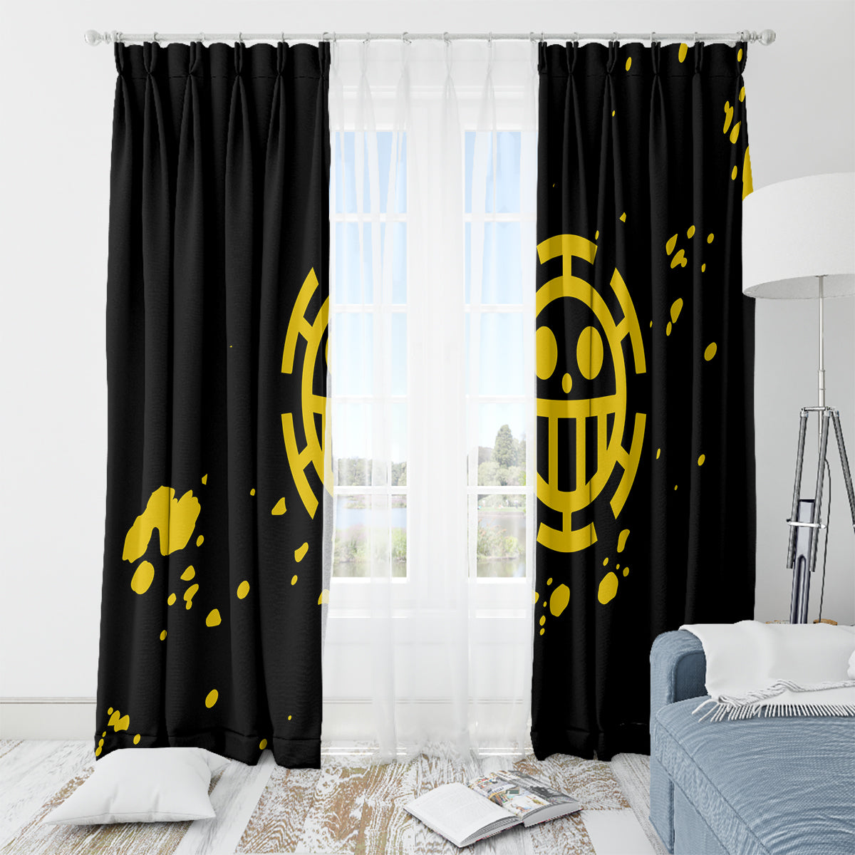Trafalgar D Law Window Curtain