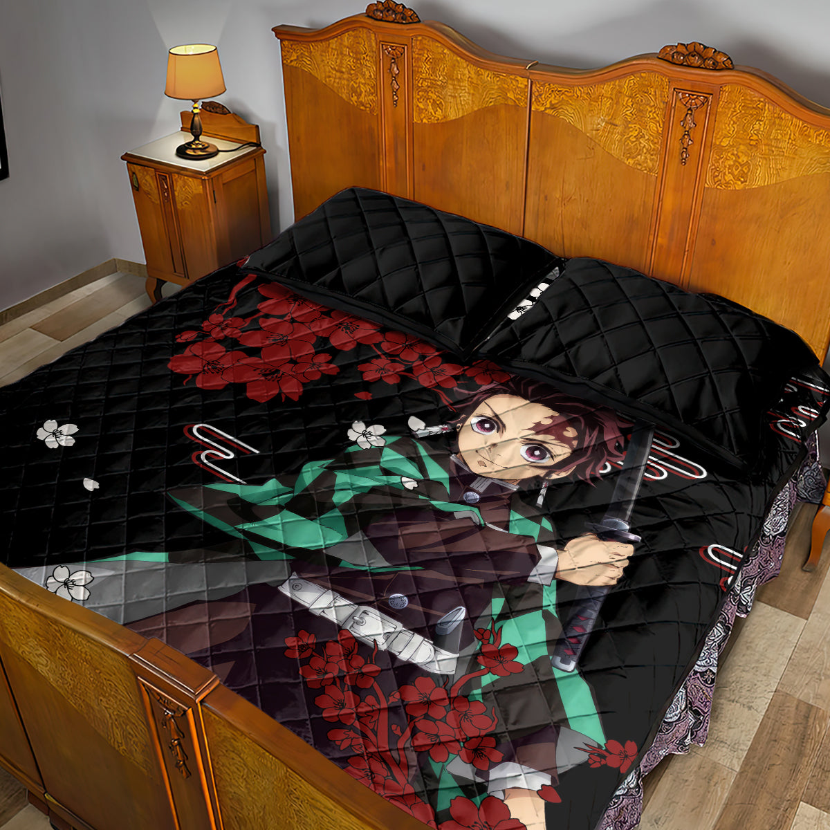 Tanjiro Kamado Japan Style Quilt Bed Set