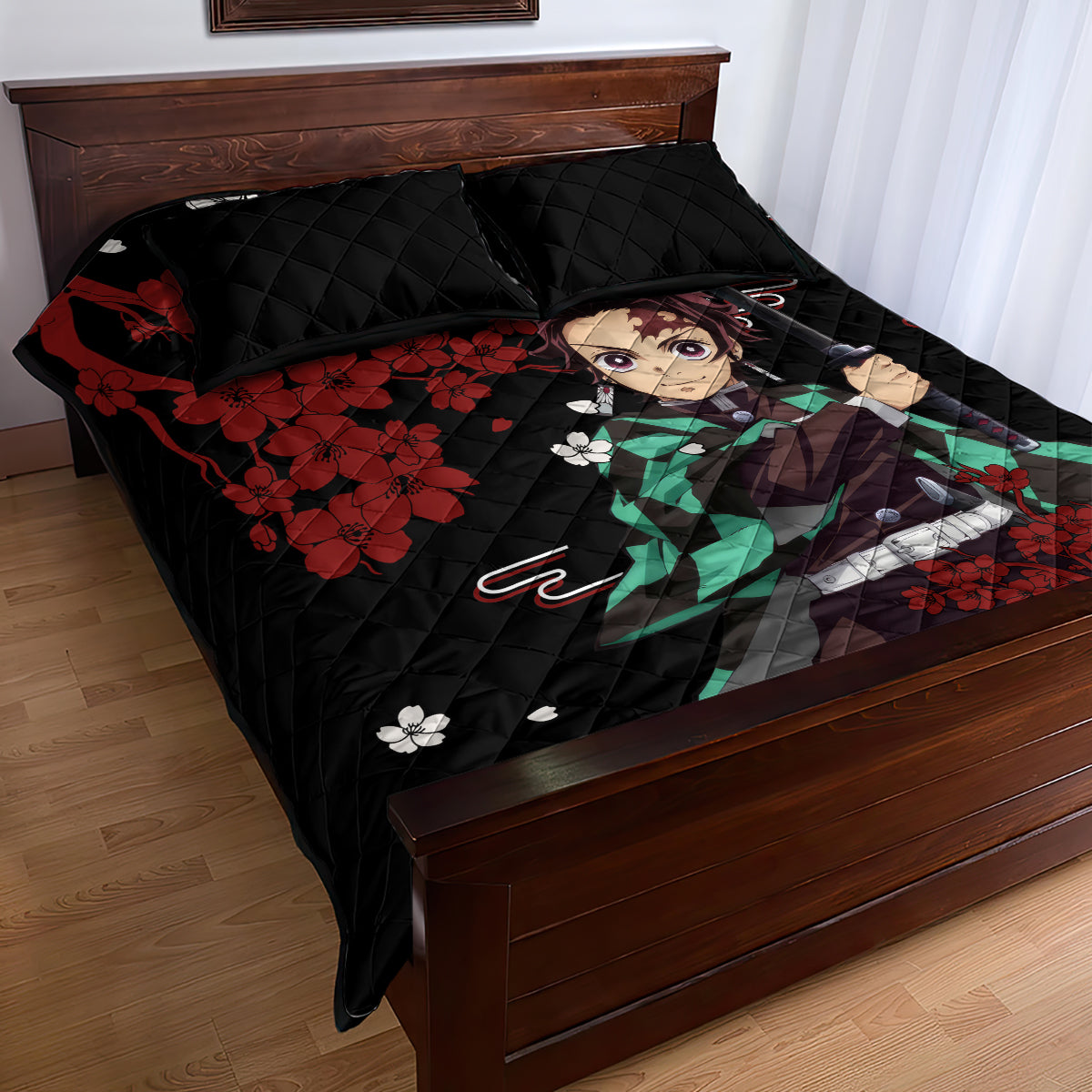 Tanjiro Kamado Japan Style Quilt Bed Set