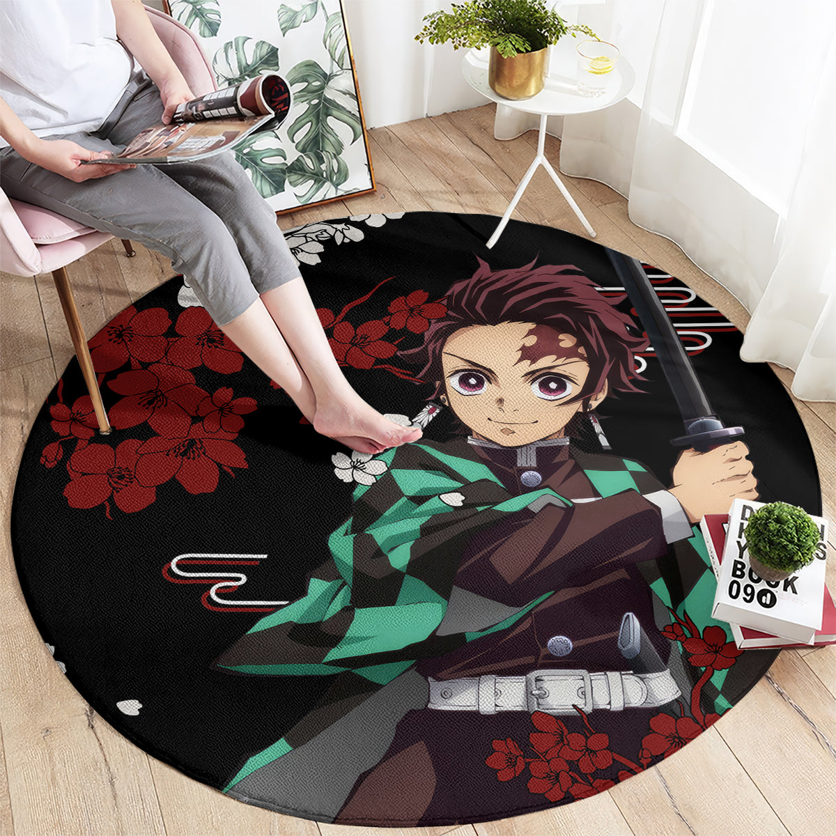 Tanjiro Kamado Japan Style Round Carpet