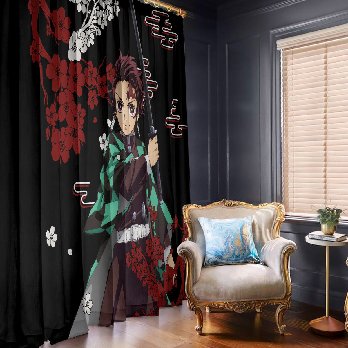 Tanjiro Kamado Japan Style Window Curtain