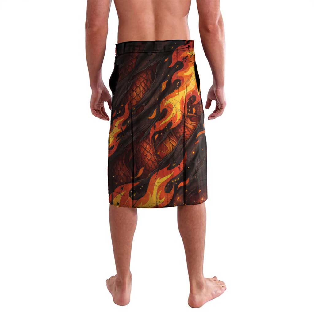 Natsu Dragneel Fairy Tail Lavalava Flame Magic Anime Style with Dragon Emblem and Fire Seal