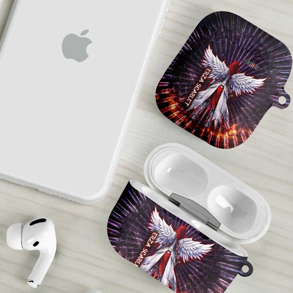 Erza Scarlet Fairy Tail AirPods Case Celestial Armor Anime Style with Radiant Winged Design