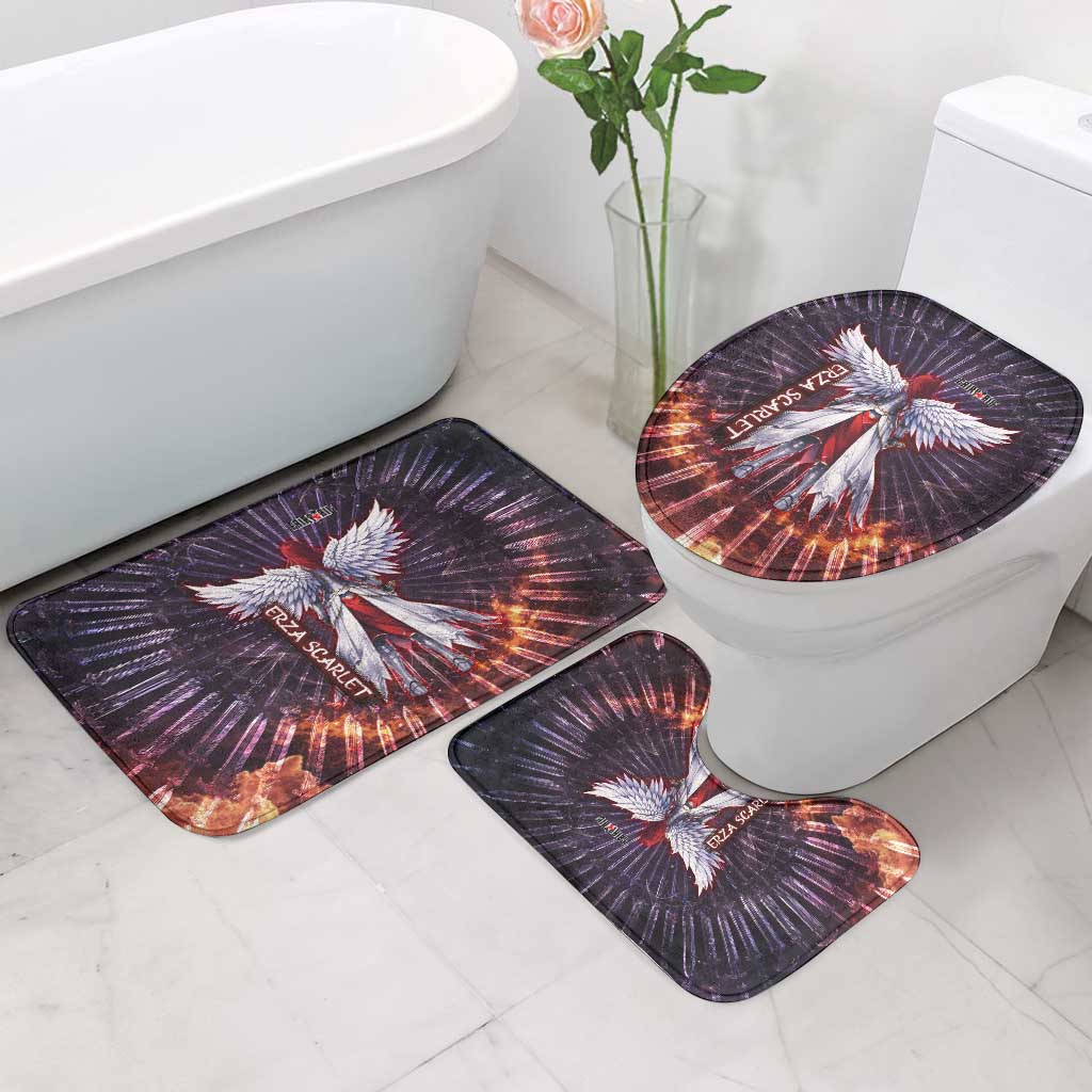 Erza Scarlet Fairy Tail Bathroom Set Celestial Armor Anime Style with Radiant Winged Design