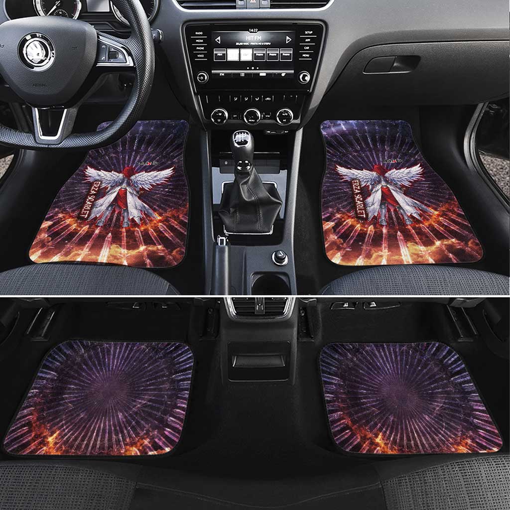 Erza Scarlet Fairy Tail Car Mats Celestial Armor Anime Style with Radiant Winged Design