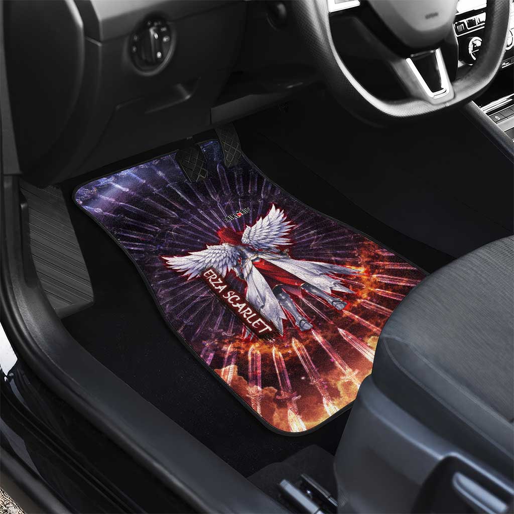 Erza Scarlet Fairy Tail Car Mats Celestial Armor Anime Style with Radiant Winged Design