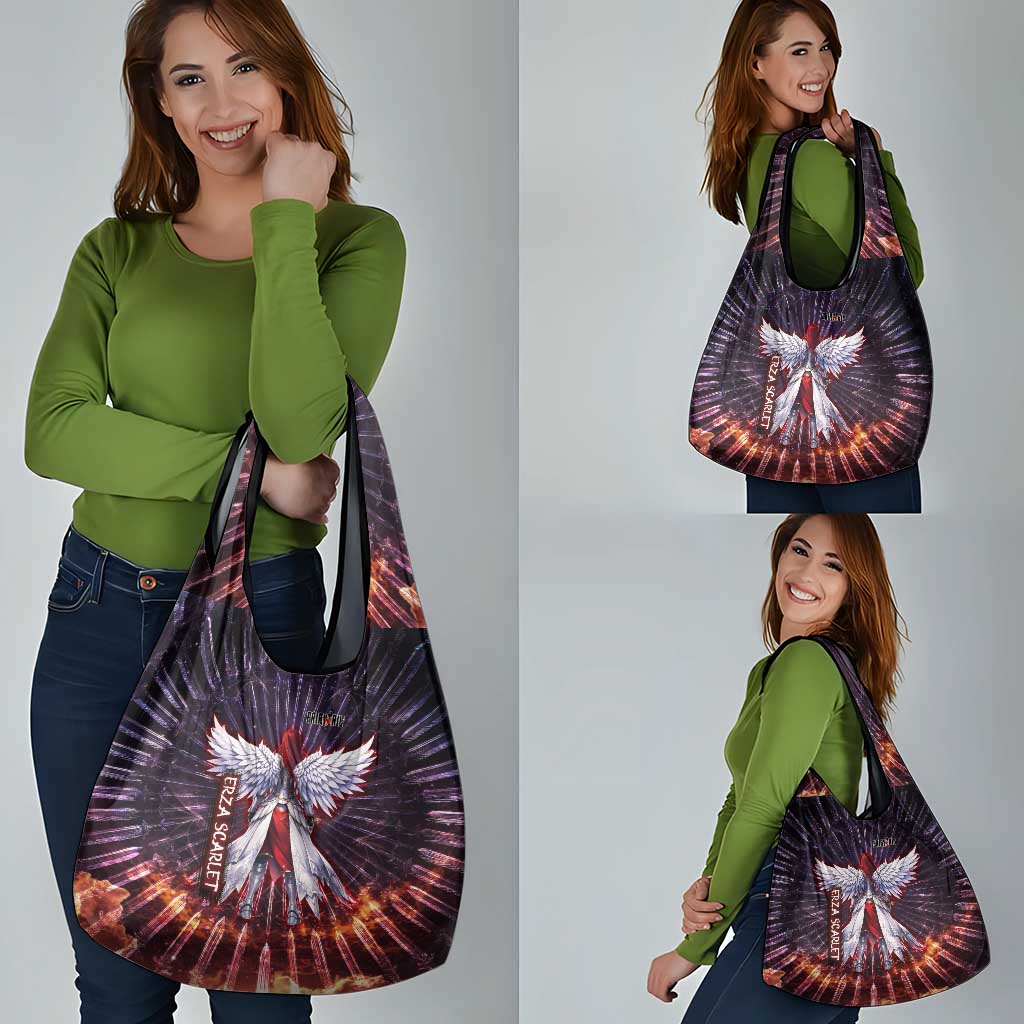 Erza Scarlet Fairy Tail Grocery Bag Celestial Armor Anime Style with Radiant Winged Design