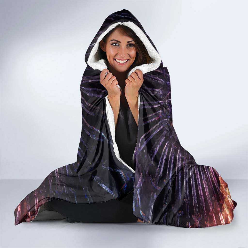 Erza Scarlet Fairy Tail Hooded Blanket Celestial Armor Anime Style with Radiant Winged Design