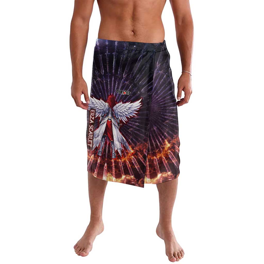 Erza Scarlet Fairy Tail Lavalava Celestial Armor Anime Style with Radiant Winged Design