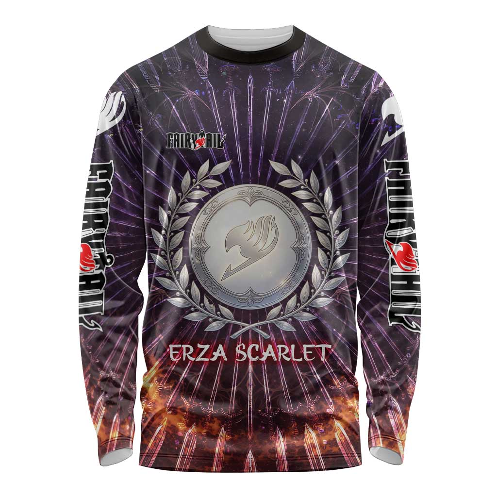 Erza Scarlet Fairy Tail Long Sleeve Shirt Celestial Armor Anime Style with Radiant Winged Design