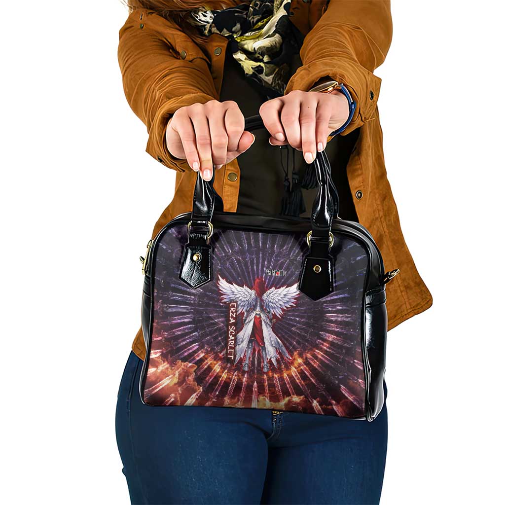 Erza Scarlet Fairy Tail Shoulder Handbag Celestial Armor Anime Style with Radiant Winged Design